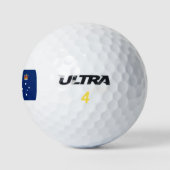 Staatsflagge von Victoria (Australien) Golfball (Logo)