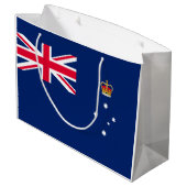 Staatsflagge von Victoria (Australien) Große Geschenktüte (Rückseite Schrägansicht)