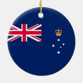 Staatsflagge von Victoria (Australien) Keramik Ornament (Hinten)