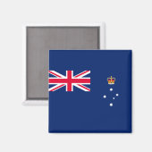 Staatsflagge von Victoria (Australien) Magnet (Vorderseite/Rückseite)