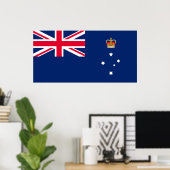 Staatsflagge von Victoria (Australien) Poster (Heimbüro)