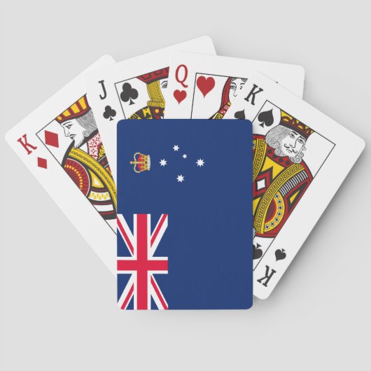 Staatsflagge von Victoria (Australien) Spielkarten (Rückseite)