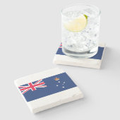Staatsflagge von Victoria (Australien) Steinuntersetzer (Seitenansicht)