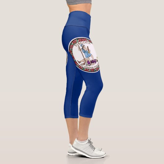 Staatsflagge von Virginia Capri Leggings (Rechts)