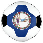 Staatsflagge von Virginia Fußball (Gedreht)
