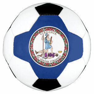 Staatsflagge von Virginia Fußball