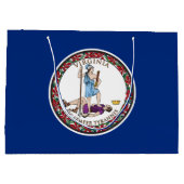 Staatsflagge von Virginia Große Geschenktüte (Rückseite)