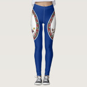 Staatsflagge von Virginia Leggings (Vorderseite)