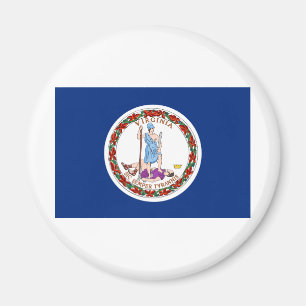 Staatsflagge von Virginia Magnet