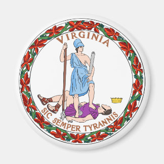 Staatsflagge von Virginia Magnet