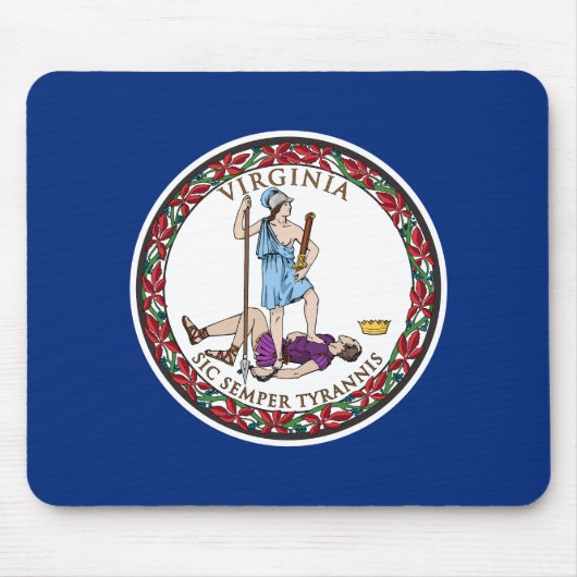 Staatsflagge von Virginia Mousepad (Vorne)