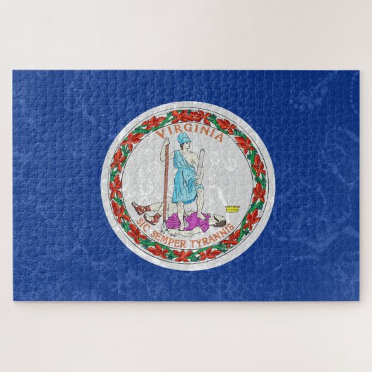 Staatsflagge von Virginia Puzzle (Horizontal)