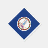 Staatsflagge von Virginia Serviette (Ecke)