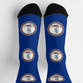 Staatsflagge von Virginia Socken (Oben)