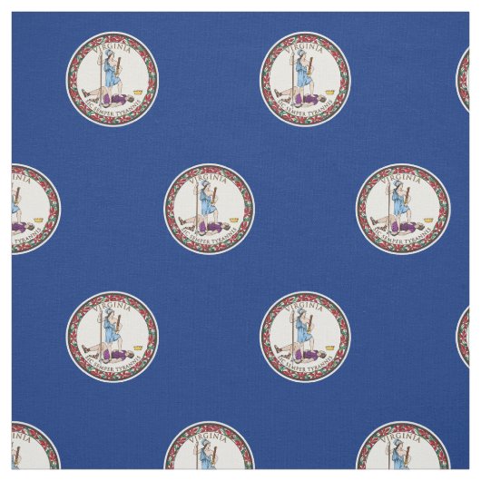 Staatsflagge von Virginia Stoff (Muster)