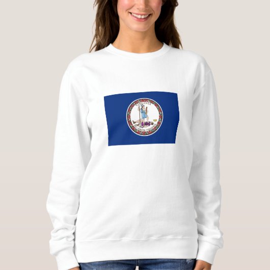 Staatsflagge von Virginia Sweatshirt (Vorderseite)