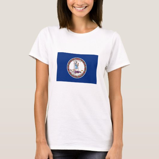 Staatsflagge von Virginia T-Shirt (Vorderseite)