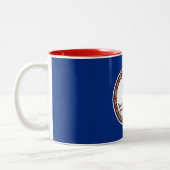 Staatsflagge von Virginia Zweifarbige Tasse (Links)
