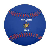 Staatsflagge von Wisconsin Baseball (Rückseite)