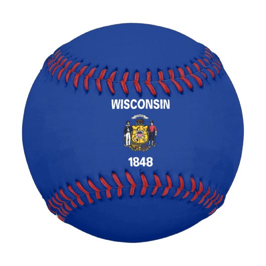 Staatsflagge von Wisconsin Baseball (Vorderseite)
