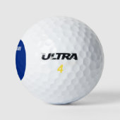 Staatsflagge von Wisconsin Golfball (Logo)