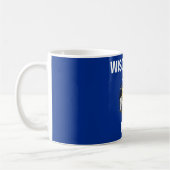 Staatsflagge von Wisconsin Kaffeetasse (Links)