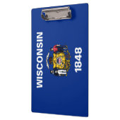 Staatsflagge von Wisconsin Klemmbrett (Links)