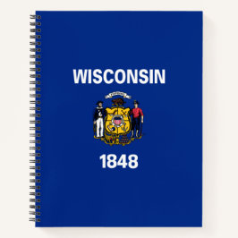 Staatsflagge von Wisconsin Notizblock