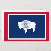 Staatsflagge von Wyoming Briefpapier (Vorne/Hinten)