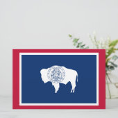Staatsflagge von Wyoming Briefpapier (Stehend Vorderseite)