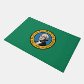Staatsflagge Washington, USA Fußmatte (Schrägansicht)