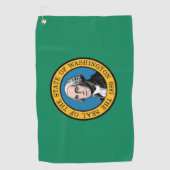 Staatsflagge Washington, USA Golfhandtuch (Vorderseite)