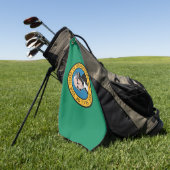 Staatsflagge Washington, USA Golfhandtuch (Gras)