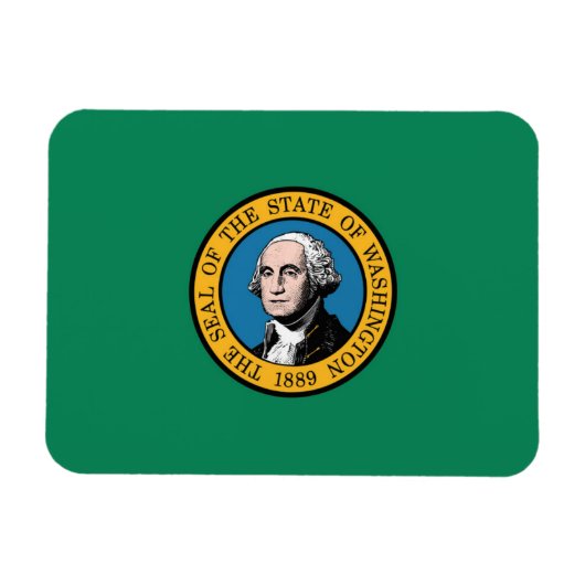 Staatsflagge Washington, USA Magnet (Horizontal)