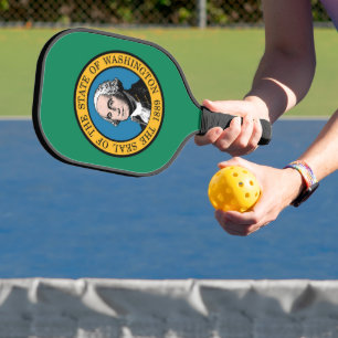 Staatsflagge Washington, USA Pickleball Schläger