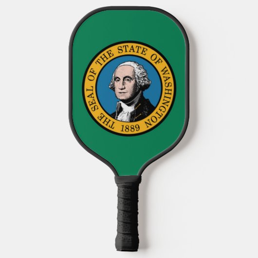 Staatsflagge Washington, USA Pickleball Schläger (Rückseite)
