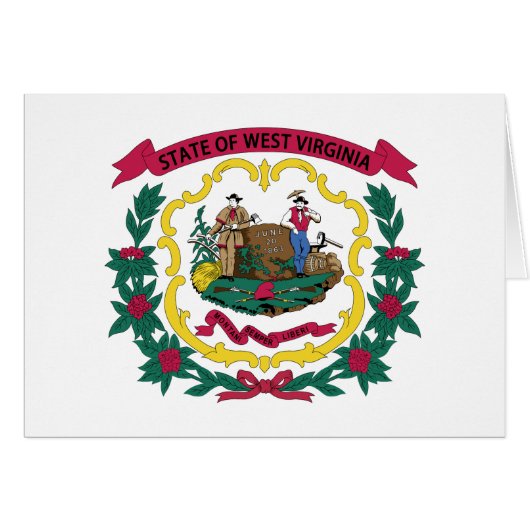 Staatsflagge West Virginia (Vorderseite (Horizontal))