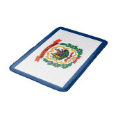 Staatsflagge West Virginia Badematte (Schrägansicht)