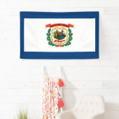 Staatsflagge West Virginia Banner (Insitu)