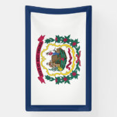 Staatsflagge West Virginia Banner (Vertikal)