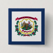 Staatsflagge West Virginia Button (Vorderseite)