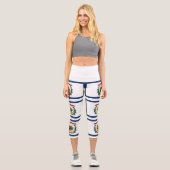Staatsflagge West Virginia Capri Leggings (Vorderseite)