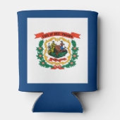 Staatsflagge West Virginia Dosenkühler (Rückseite)