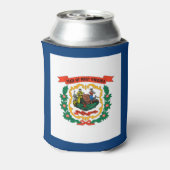 Staatsflagge West Virginia Dosenkühler (Kanne Rückseite)