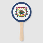 Staatsflagge West Virginia Fächer (Rückseite)
