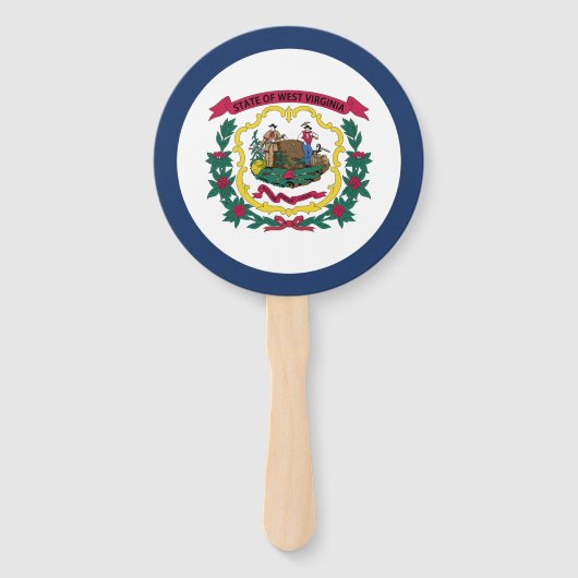 Staatsflagge West Virginia Fächer (Vorderseite)