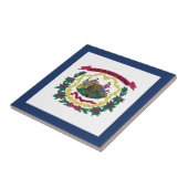 Staatsflagge West Virginia Fliese (Seite)