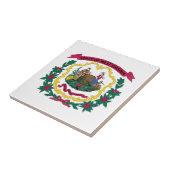 Staatsflagge West Virginia Fliese (Seite)