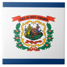 Staatsflagge West Virginia Fliese