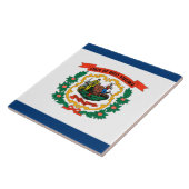 Staatsflagge West Virginia Fliese (Seite)